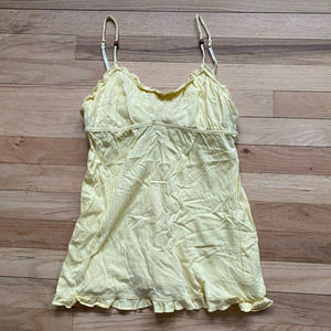 Ocean Drive Clothing Co. Yellow Ruffle Tank